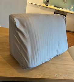Cuscino a cuneo per supporto schiena a letto