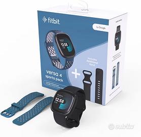 Fitbit Versa 4 Bundle (con 2 cinturini), NUOVO