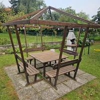 Gazebo in legno elegante