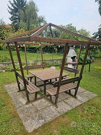 Gazebo in legno elegante