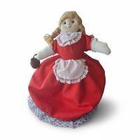 Bambola di pezza Cappuccetto Rosso, nonna e lupo 