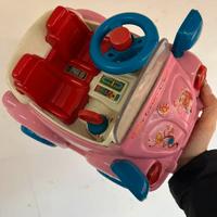 Macchinina giocattolo rosa – Cartoon Car – vintage