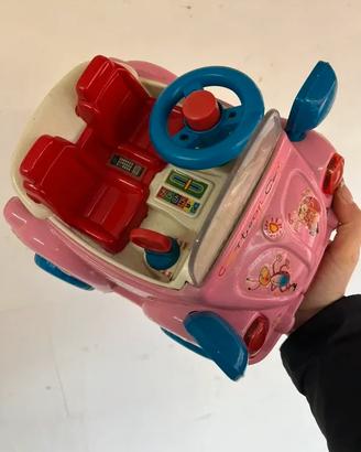 Macchinina giocattolo rosa – Cartoon Car – vintage