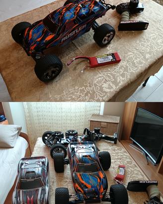 Traxxas Rustler 2WDBrushless + secondo telaio XL-5