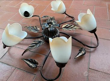 Lampadario in ferro