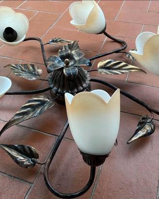 Lampadario in ferro
