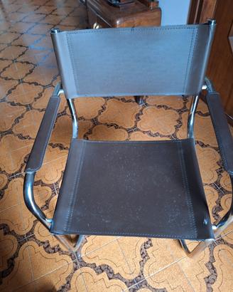 Sedia poltroncina a sbalzo 