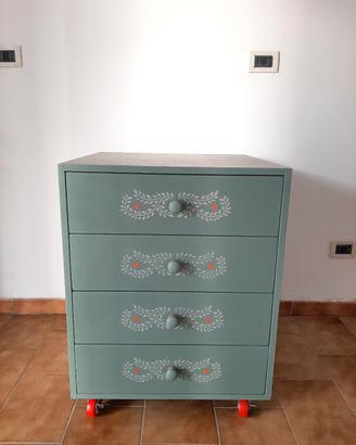 Cassettiera con rotelle 