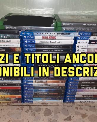 Giochi per Playstation 4, Playstation 5 e XBOX ONE