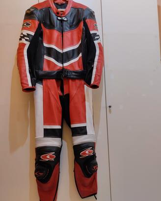 Tuta moto in pelle Spyke  divisibile Tg.52