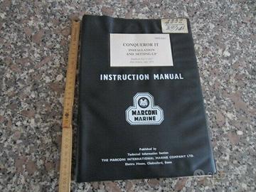 Istruzioni trasmettitore Marconi Marine Conqueror