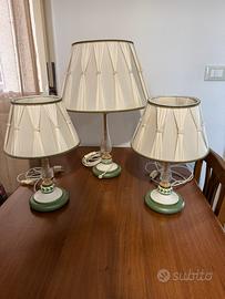 Set 3 lampade abat-jour classiche