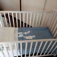 Lettino Pali bimbo, materasso e paracolpi Picci