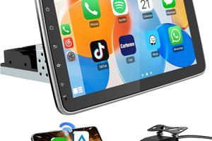 Autoradio Universale  1 din con Schermo  rotante
