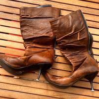 Stivali artigianali in pelle marrone (nr. 38)
