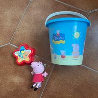 Secchiello per spiaggia Peppa pig e formina