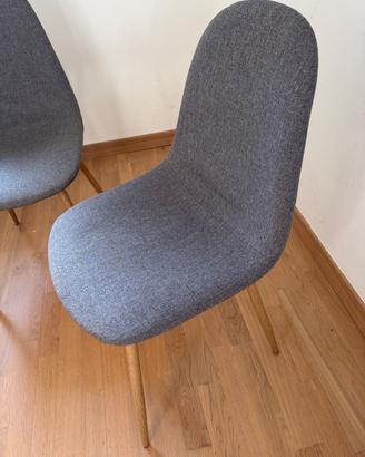 4 Sedie imbottite design nordico