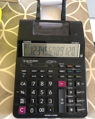 Calcolatrice casio con stampante