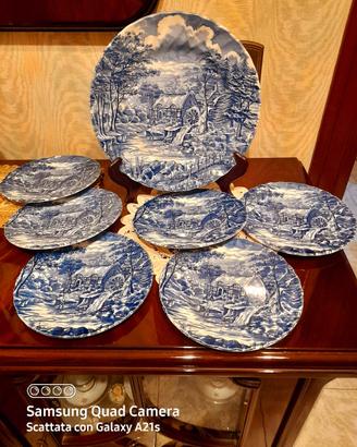 Servizio da dolci di Finissima Porcellana Inglese.