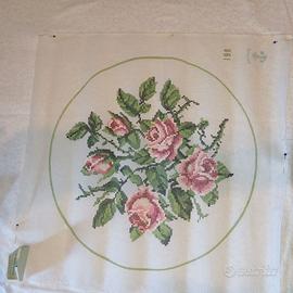 Canovaccio Mezzo Punto CCC Ancora 3628 Rose Rosa C