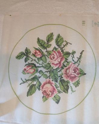 Canovaccio Mezzo Punto CCC Ancora 3628 Rose Rosa C