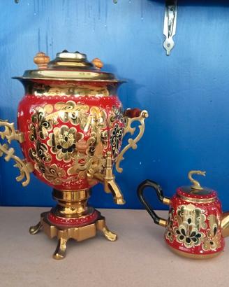 Vecchio Samovar Russo marchiato Vintage anni 50/60