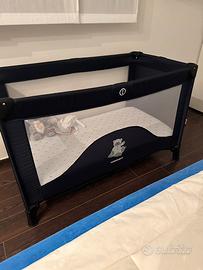 Lettino pieghevole da bambino blu