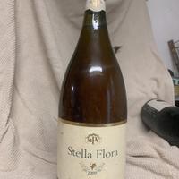 Bottiglua magnum  di vino bianco