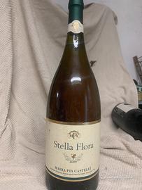 Bottiglua magnum  di vino bianco