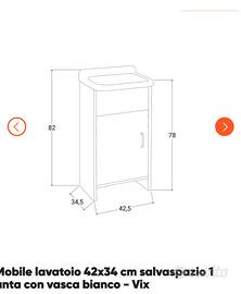 Mobile lavatoio nuovo