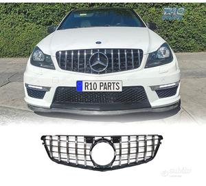 GRIGLIA MERCEDES W204 07-14 LOOK AMG GT NERO CROMA