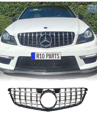 GRIGLIA MERCEDES W204 07-14 LOOK AMG GT NERO CROMA