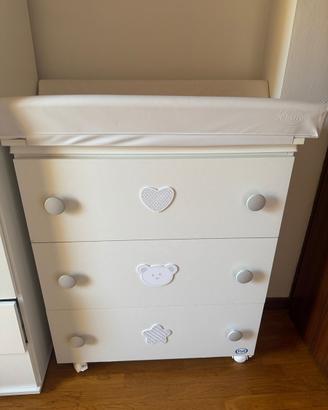 Caseteria con bagnetto a cambio panolino