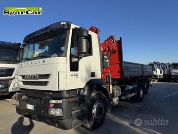 Iveco Stralis 450 gru Ferrari 719 4 sfili ribaltab