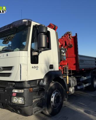 Iveco Stralis 450 gru Ferrari 719 4 sfili ribaltab