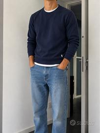 Polo Ralph Lauren Felpa Uomo Blu size L cotone