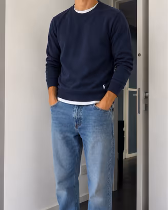 Polo Ralph Lauren Felpa Uomo Blu size L cotone