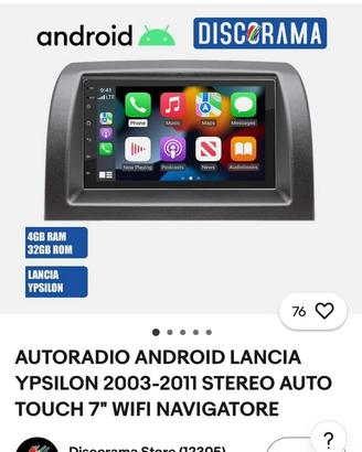 Autoradio Android - Carplay Lancia Ypsilon 03/21