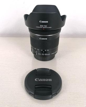 Obiettivo Ultragrandangolare Canon 10-18 STM ottim