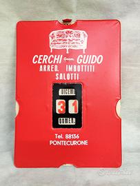 Calendario Perpetuo Pubblicitario originale 1960s