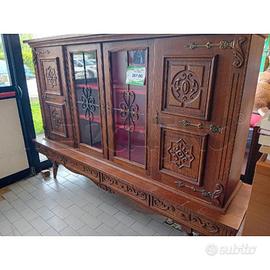 VETRINA ANTE VETRO LEGNO PIEDINI