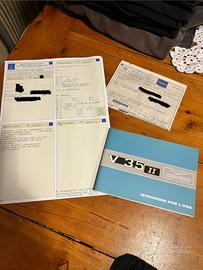 Moto Guzzi V35II solo telaio con documenti e targa