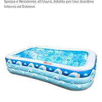 Piscina , scivolo e altalena