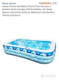 Piscina , scivolo e altalena