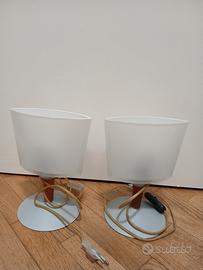 Coppia di lampade da comodino / tavolo 