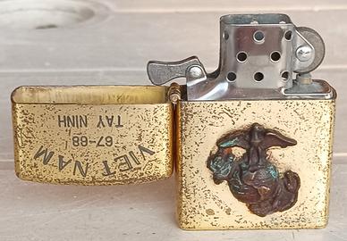accendino stile Zippo Vietnam imitazione 