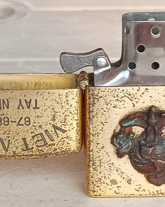 accendino stile Zippo Vietnam imitazione 