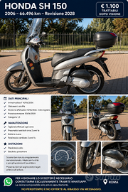 Honda SH 150 – 2006 – 66.496 km – Revisione 2028