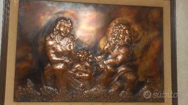 QUADRI IN RAME FIRMATI DALLO SCULTORE  INCAPRERA