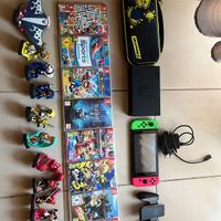 Nintendo Switch+Giochi+collezione amiibo